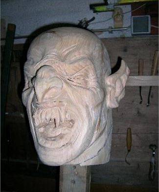 MASCHERA DA KRAMPUS PERKTEN masckenschnitzer